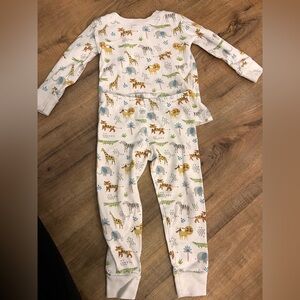 Kissy Kissy animal print pajama’s size 2